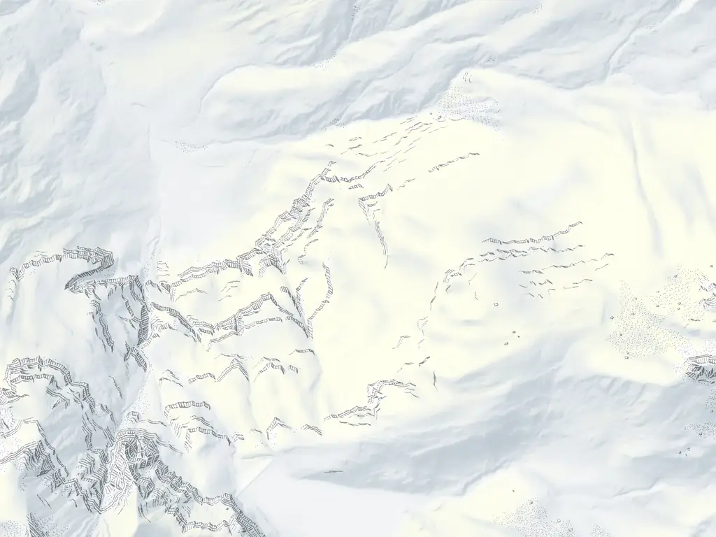 Karte Bannalp: Pisten nach Schwierigkeit, Loipen, Schlittelwege, Lifte und 2 Treffpunkte