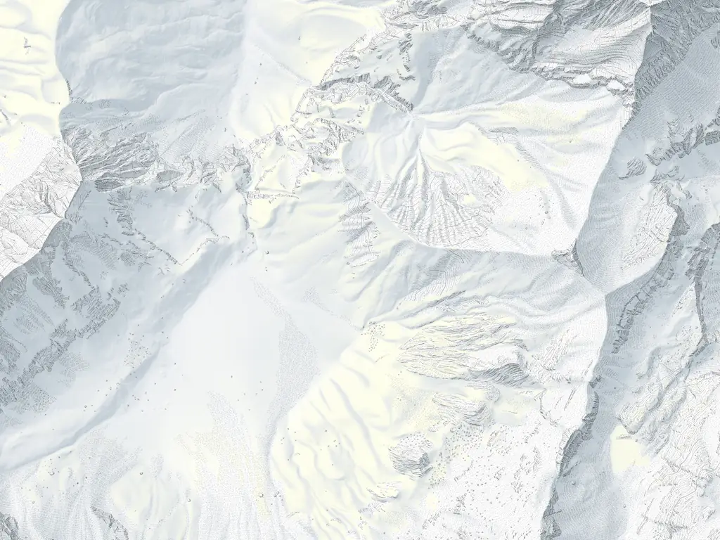 Karte Engstligenalp: Pisten nach Schwierigkeit, Loipen, Schlittelwege, Lifte und 4 Treffpunkte