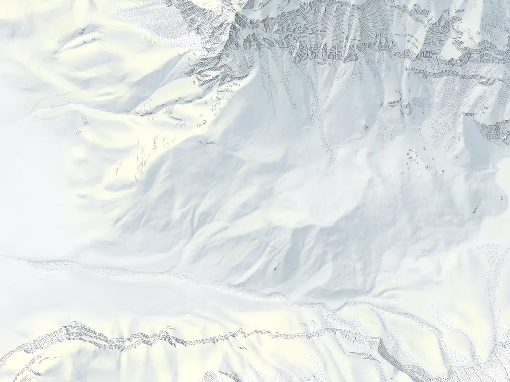 Karte Kandersteg: Pisten nach Schwierigkeit, Loipen, Schlittelwege, Lifte und 5 Treffpunkte
