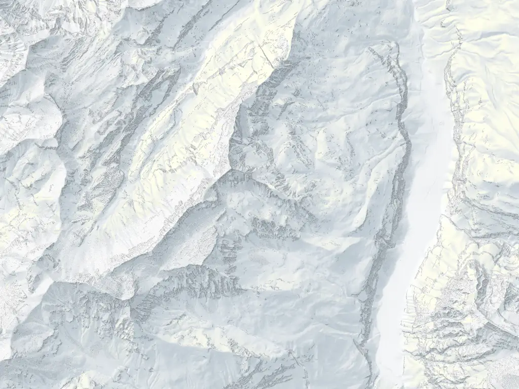 Karte Mürren/Schilthorn: Pisten nach Schwierigkeit, Loipen, Schlittelwege, Lifte und 4 Treffpunkte