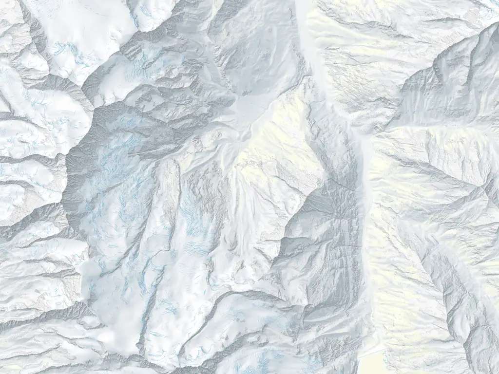Karte Saas-Fee: Pisten nach Schwierigkeit, Loipen, Schlittelwege, Lifte und 4 Treffpunkte