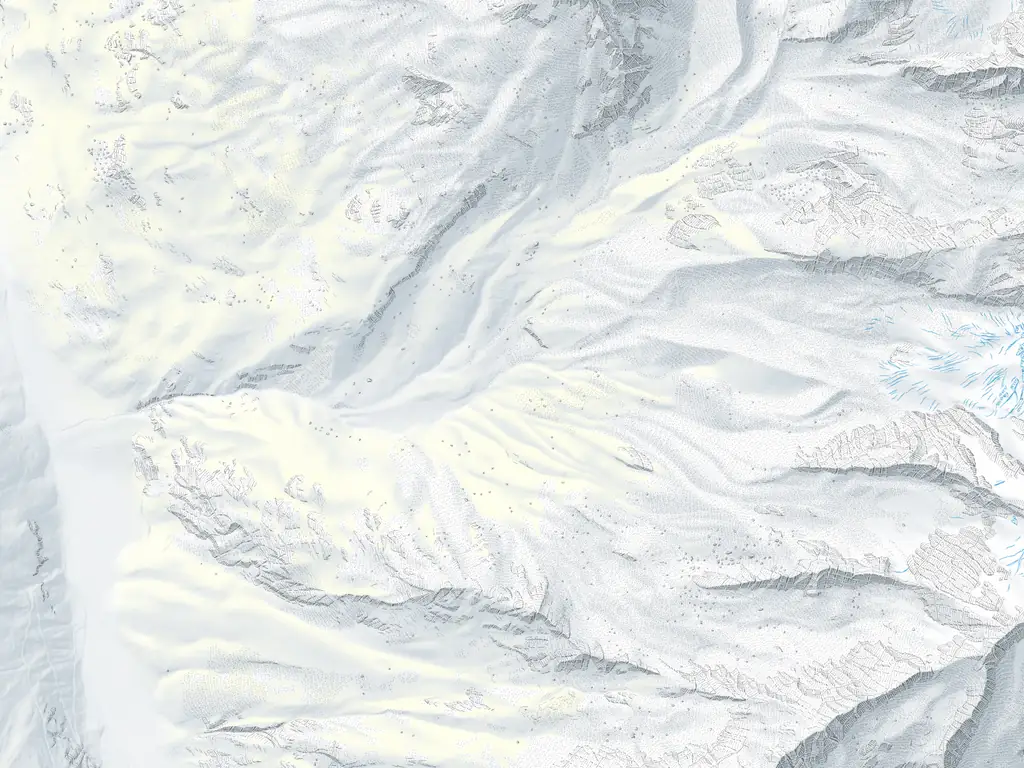 Karte Saas-Grund: Pisten nach Schwierigkeit, Loipen, Schlittelwege, Lifte und 3 Treffpunkte
