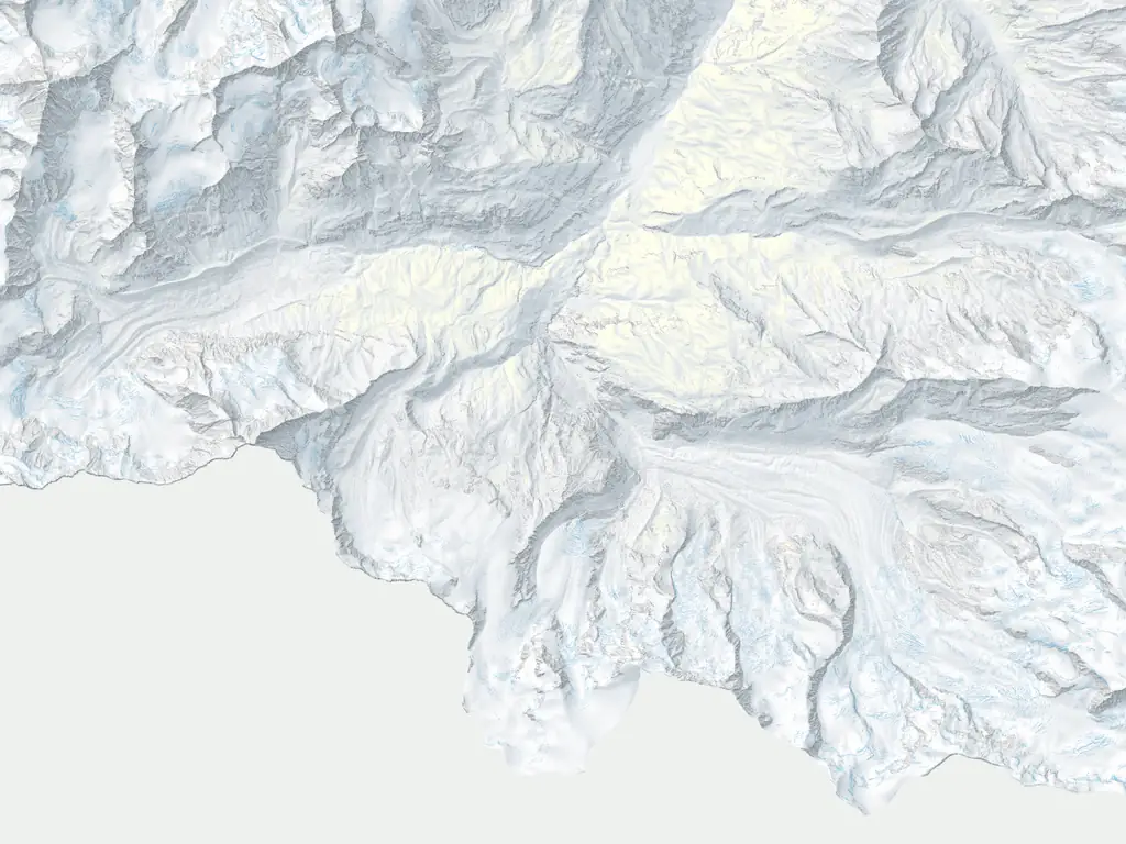 Karte Zermatt - Breuil-Cervinia: Pisten nach Schwierigkeit, Loipen, Schlittelwege, Lifte und 2 Treffpunkte
